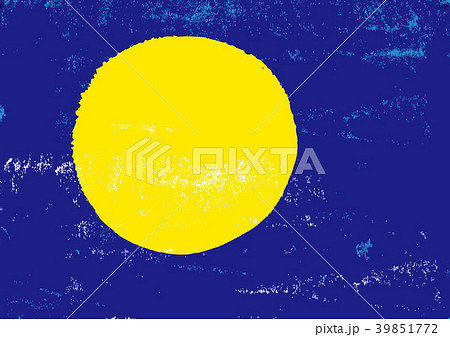 月　水彩画  　満月 39851772