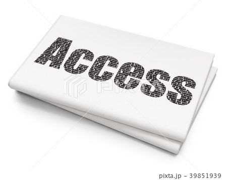 Protection concept: Access on Blank Newspaper 39851939
