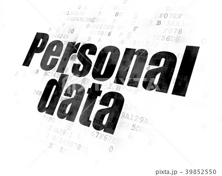 Information concept: Personal Data on Digital Information concept: Personal Data on Digital 39852550