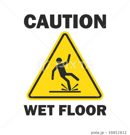 Caution wet floor 39852812