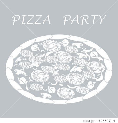 Nice illustration of tasty, appetizing pizza with Nice illustration of tasty, appetizing pizza with 39853714