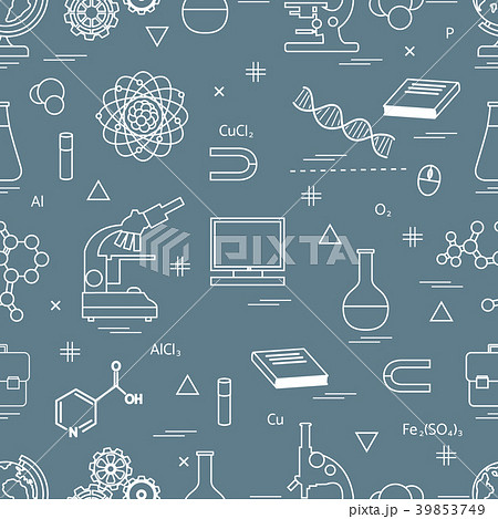 Seamless pattern with variety scientific, Seamless pattern with variety scientific, 39853749