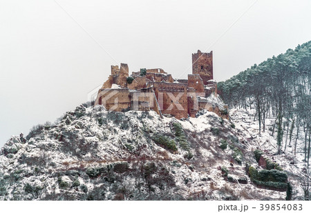 Saint Ulrich Castle in the Vosges Mountains near Saint Ulrich Castle in the Vosges Mountains near 39854083