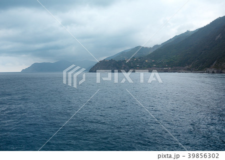 Corniglia view from Manarola, Cinque Terre, Italy 39856302