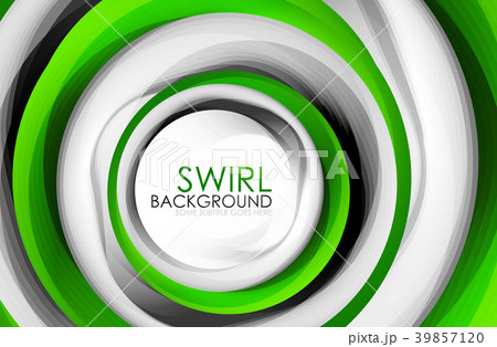 Spiral swirl flowing lines 3d vector abstract 39857120