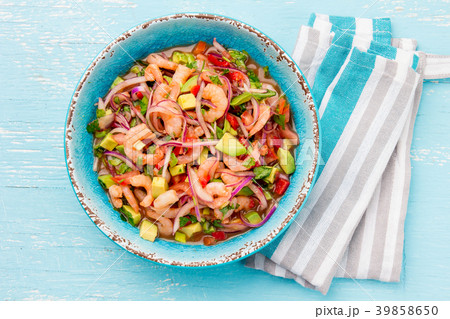 MEXICAN FOOD. Mexican shrimps ceviche sebiche with 39858650