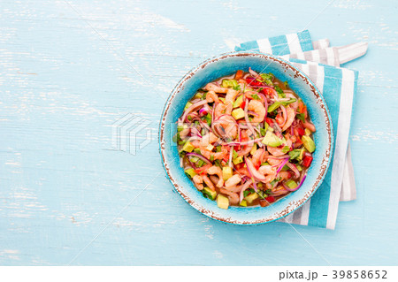 MEXICAN FOOD. Mexican shrimps ceviche sebiche with 39858652