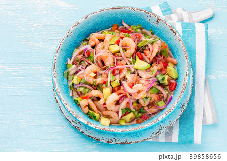 MEXICAN FOOD. Mexican shrimps ceviche sebiche with 39858656