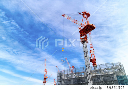 ビル・マンションの大規模建設現場 ビル・マンションの大規模建設現場 39861595