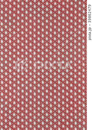 背景素材 手ぬぐい 和柄 麻の葉 Japanese Patternの写真素材