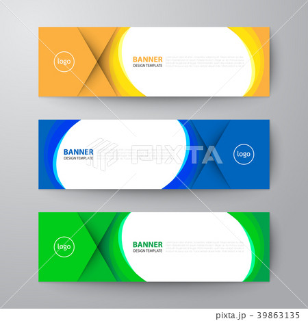 banners web design template abstract background 39863135