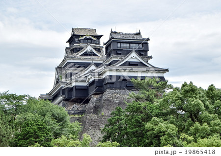 熊本城　震災直後　夏の熊本城　Kumamoto Castle 39865418