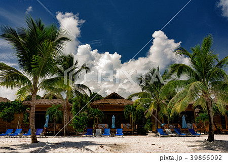 Bungalows on tropical beach, Koh Rong Samloem Bungalows on tropical beach, Koh Rong Samloem 39866092