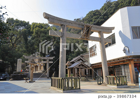 松江市の重要文化財 美保神社鳥居 39867334