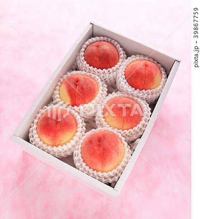 桃・箱入り斜め白鳳 桃・箱入り斜め白鳳 39867759