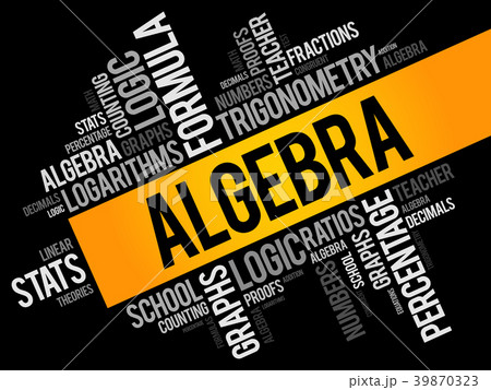Algebra word cloud collage Algebra word cloud collage 39870323