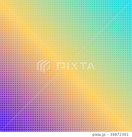 Abstract square rainbow dotted background 39872301