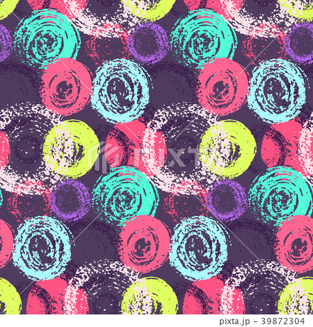Bright color grunge scratched circles pattern Bright color grunge scratched circles pattern 39872304