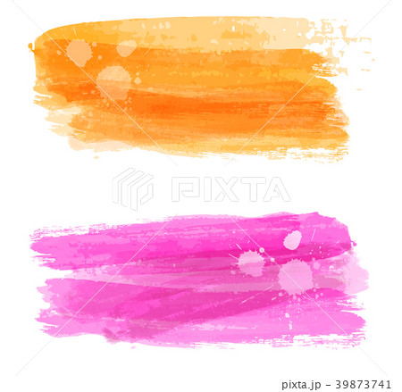 Watercolor brushed banners Watercolor brushed banners 39873741