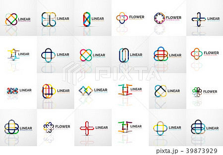 Logo mega collection, abstract geometric business 39873929