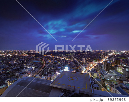 堺市役所21階展望ロビーからの夜景 堺市役所21階展望ロビーからの夜景 39875948