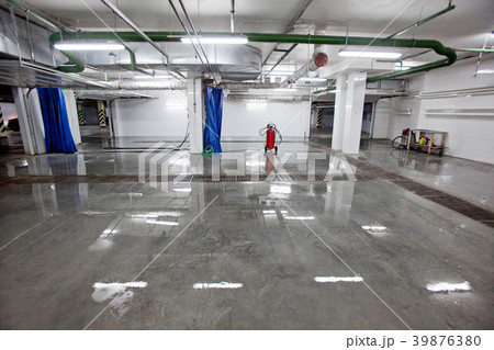 Inside of car wash Inside of car wash 39876380