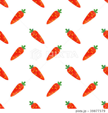 Seamless background watercolor organic vegetable 39877379