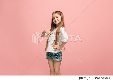 Happy success teen girl celebrating being a winner 39878504