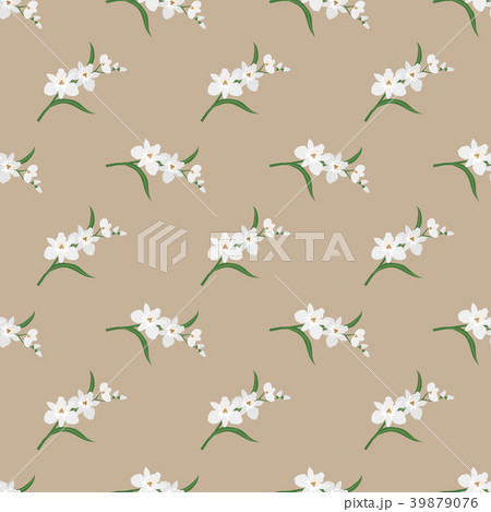 Seamless background botanic flower leaf plant Seamless background botanic flower leaf plant 39879076