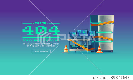 Page not found, 404 error vector concept banner 39879648