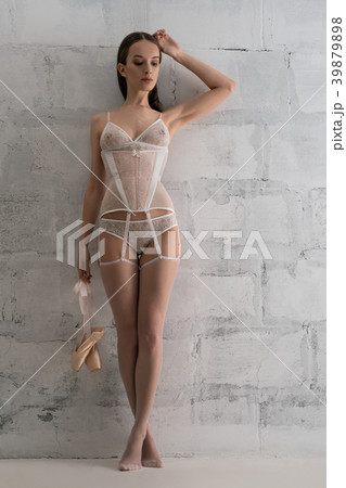 Sexy slim brunette in romantic lingerie shot Sexy slim brunette in romantic lingerie shot 39879898