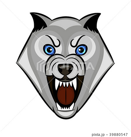 wolf growls vector 39880547