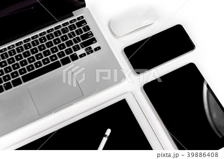 Laptop computer, digital tablet and smartphone. 39886408