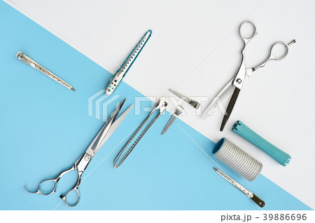 Set of professional hairdresser tools 39886696