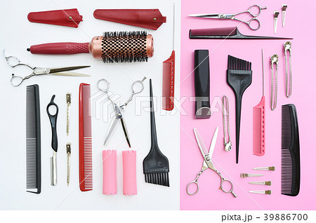 Set of professional hairdresser tools Set of professional hairdresser tools 39886700