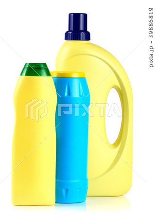 bottle of dishwashing detergent isolated on white 39886819