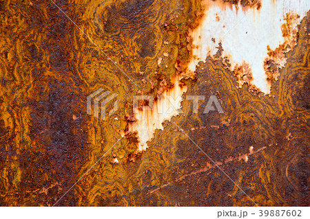 Corroded white metal background. Rusted white pain Corroded white metal background. Rusted white pain 39887602