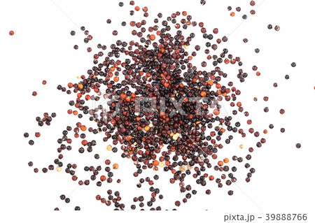 Black quinoa seeds isolated on white background 39888766