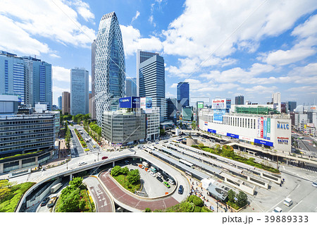 東京　新宿駅西口風景 39889333