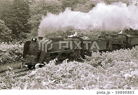 昭和44年　C62重連急行ニセコ　倶知安峠　函館本線　北海道 39890865