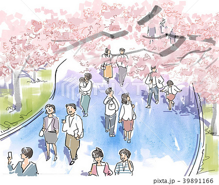 お花見-歩き見る 39891166