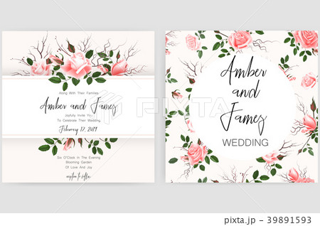 Save the date card, wedding invitation, greeting 39891593