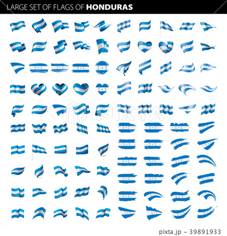 Honduras flag, vector illustration Honduras flag, vector illustration 39891933
