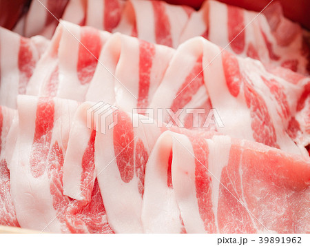 しゃぶしゃぶ肉スライス2 39891962