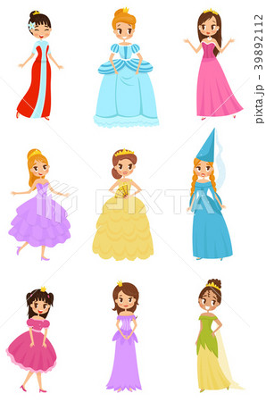 Cute little princess girls set, beautiful little 39892112