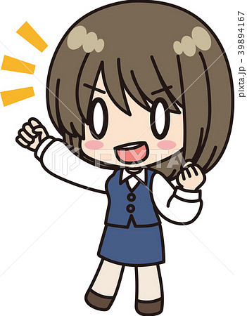 女性会社員_腕揚げ_ガッツ 39894167