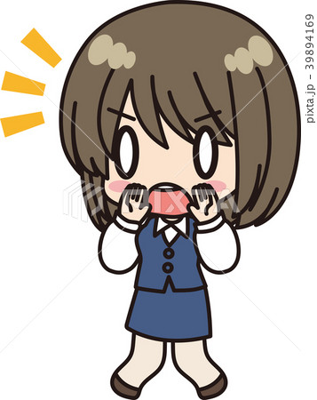 女性会社員_声掛け_声援 39894169