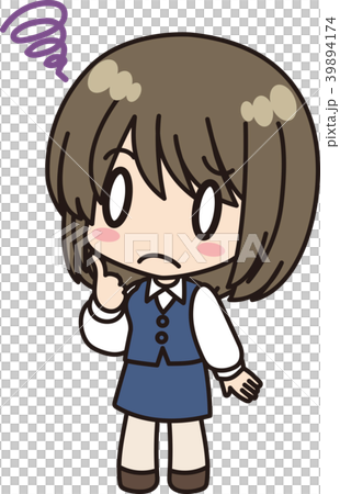 Female office worker _ anxiety 39894174