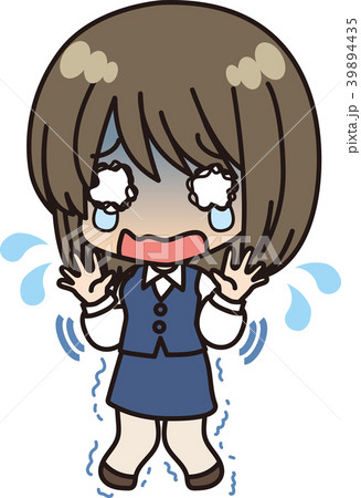 女性会社員_拒否_涙 女性会社員_拒否_涙 39894435