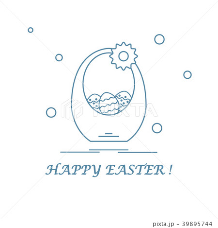 Cute vector illustration with symbols for Easter Cute vector illustration with symbols for Easter 39895744